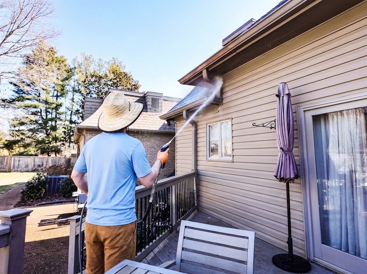 Gutter and soffit cleaning